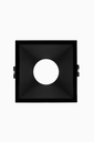 Aro CORAL Cuad. Emp. Para GU-10 Negro