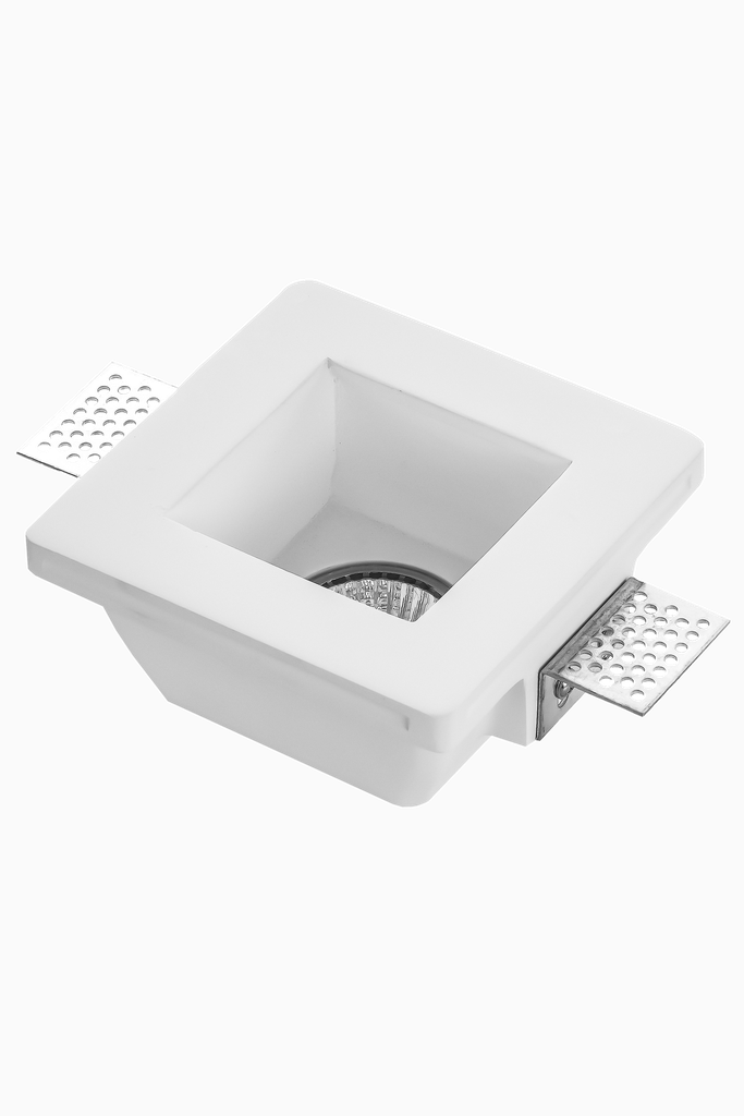 EMPOTRABLE KIAT ESCAYOLA CUADRADO. 120x120mm GU10 BLANCO