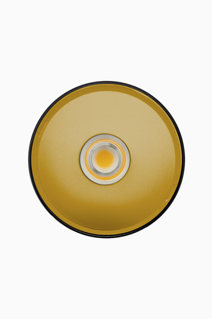 DOWNLIGHT ELSA NEGRO SUPERFICIE 20W 3000K 45º ORO S/R