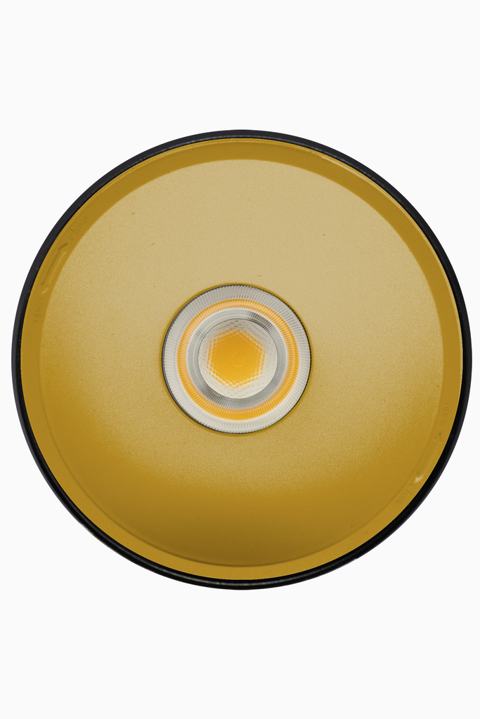 DOWNLIGHT ELSA NEGRO SUPERFICIE 40W 4000K 30º ORO TRIAC