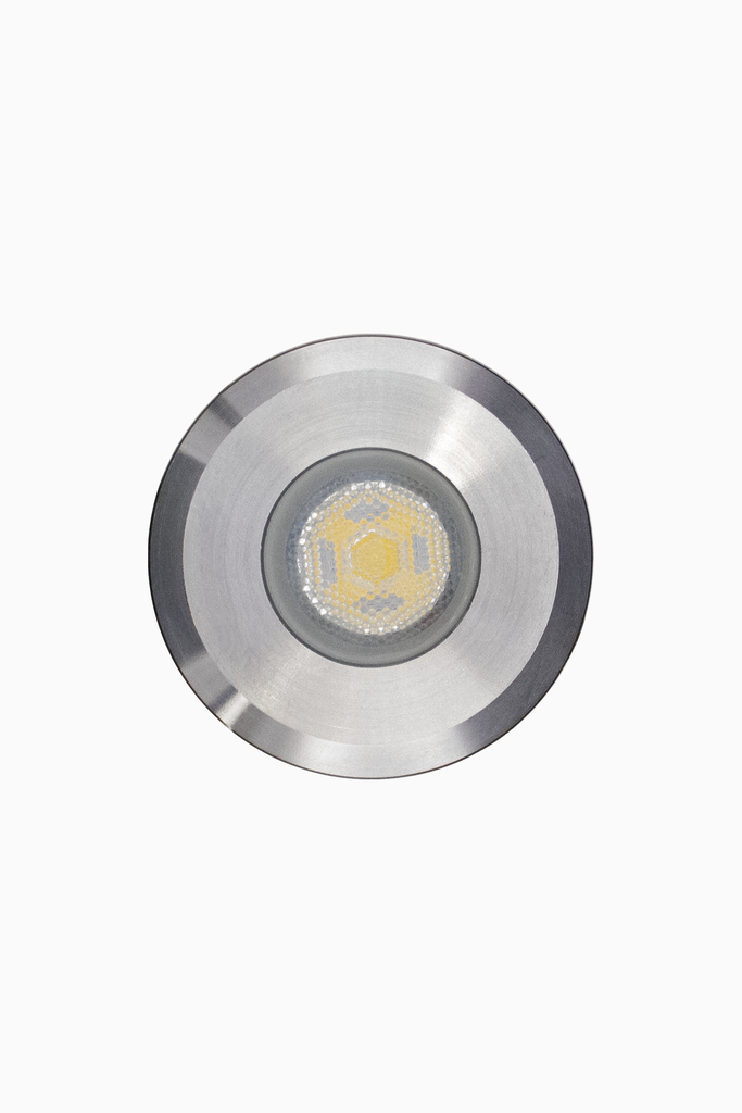 BALIZA PILEA EMPOTRAR REDONDO IP67 1W 30° 3000K ALUM