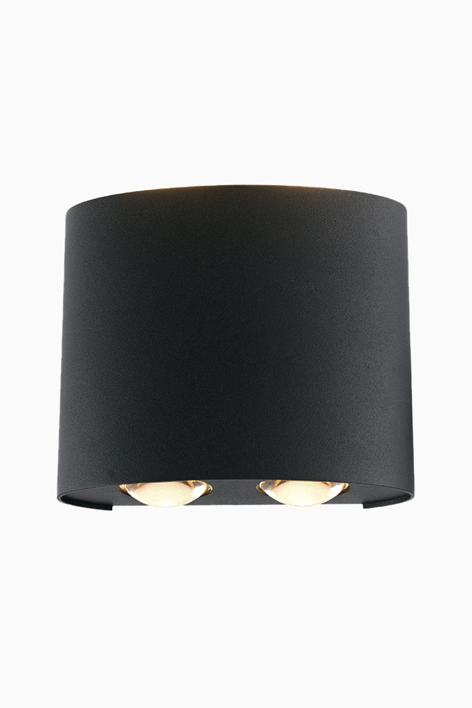 APLIQUE IRENE LUZ DIR/IND IP54 4X3W 3000K ANTRACITA