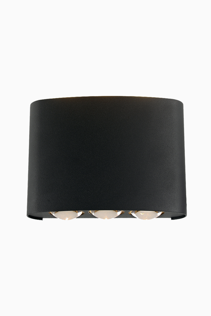 APLIQUE IRENE LUZ DIR/IND IP54 6X1W 4000K ANTRACITA