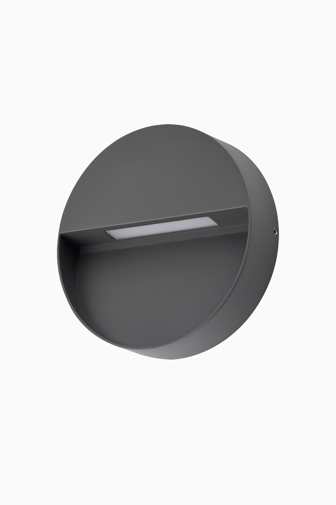 APLIQUE LEIA ASIMETRICO IP54 5W 4000K ANTRACITA