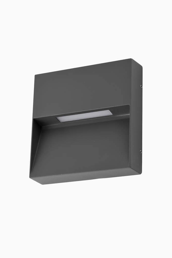 APLIQUE SIGAL ASIMETRICO IP54 5W 3000K ANTRACITA