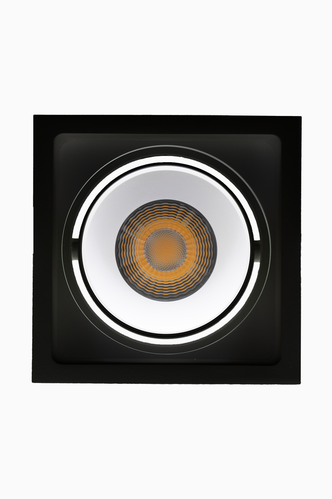 DOWNLIGHT DELIA CUADRADO 30W 3CCT 15º NEGRO/ BLANCO DALI/PUSH