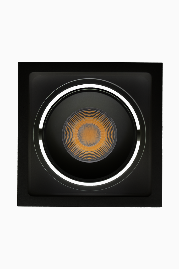 DOWNLIGHT DELIA CUADRADO 30W 3CCT 24º NEGRO DALI/PUSH