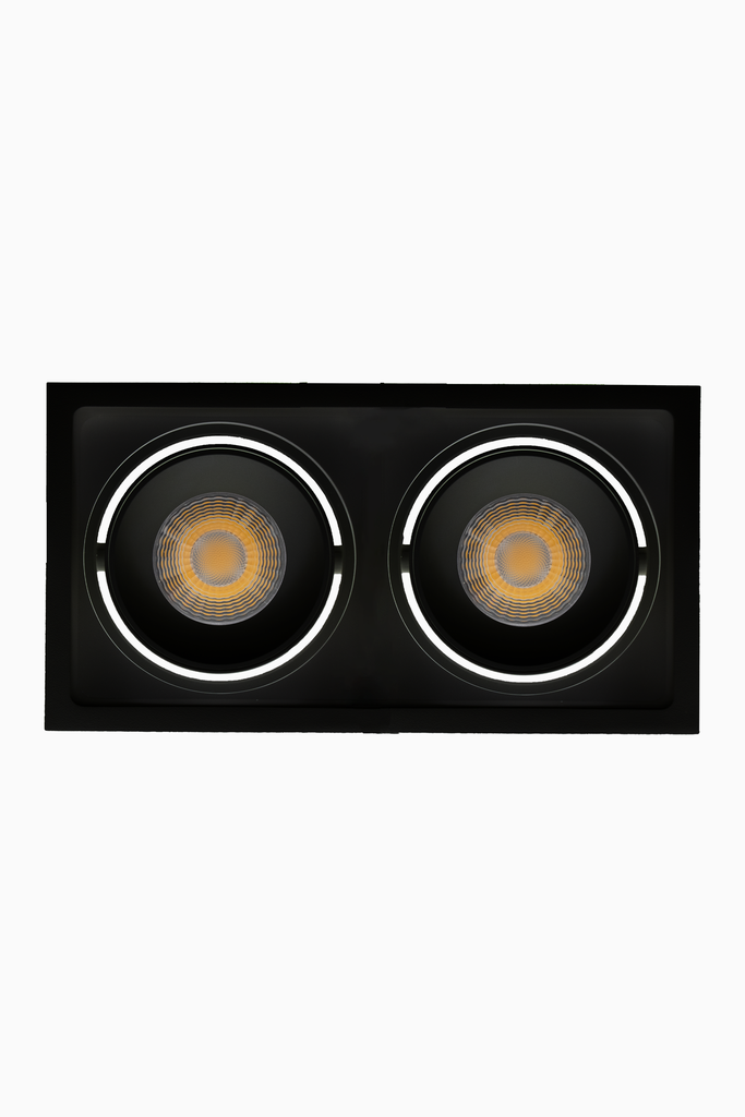 DOWNLIGHT DELIA MARCO 2x30W 3CCT 24º NEGRO TRIAC