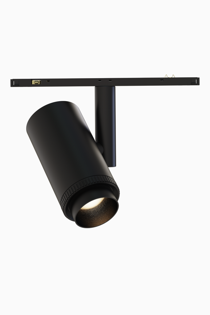 PROYECTOR TRACK LIGHT MARKO 48V 15W 2700K NEGRO ZOOM 15-45º ON/OFF
