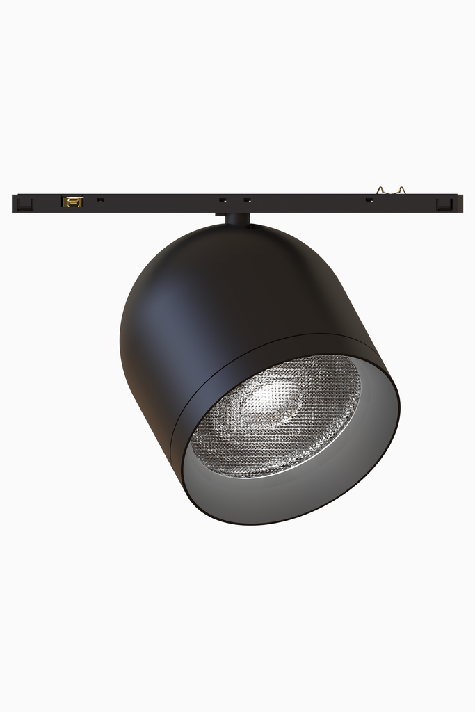 SEMIESFERA TRACK LIGHT MARKO 48V 8W 2700K NEGRO 24º ON/OFF