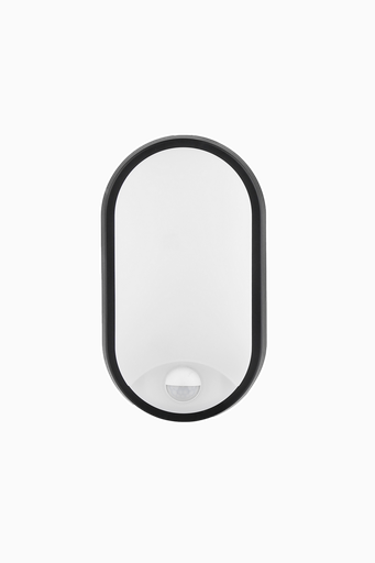 [11310] APLIQUE COSMOS OVAL N/B 14W 1260 LmCCT IP65 SENSOR