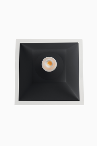 [60299CA15BNC] DOWNLIGHT SIRA EMPOTRAR CUADRADO ASIMETRICO 5W 2700K 15º BL/NG DALI/PUSH