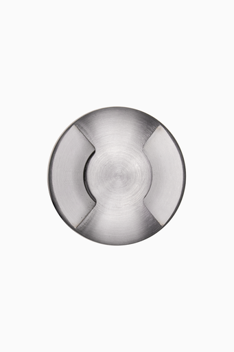 [61059] BALIZA PILEA EMPOTRAR REDONDO 2 SALIDAS IP67 1W 70° 3000K ALUM