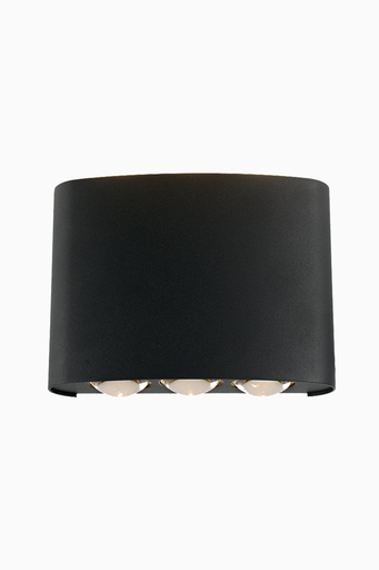 [61135] APLIQUE IRENE LUZ DIR/IND IP54 6X1W 3000K ANTRACITA