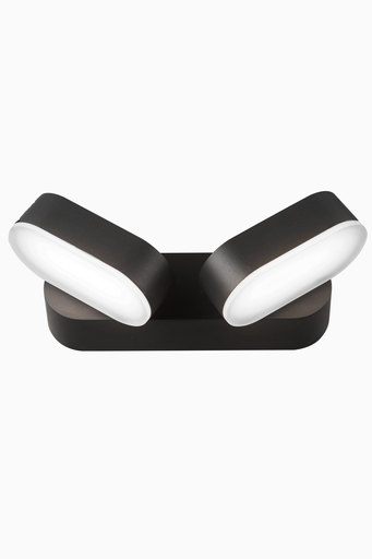 [61162] APLIQUE NEO ORIENTABLE IP54 2X6,5W 3000K ANTRACITA