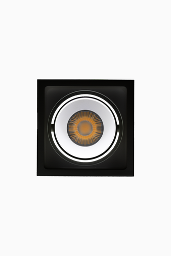 [62710C24NBB] DOWNLIGHT DELIA CUADRADO 7W 3CCT 24º NEGRO/ BLANCO 1-10V