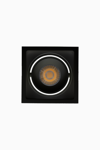 [62710C24NC] DOWNLIGHT DELIA CUADRADO 7W 3CCT 24º NEGRO DALI/PUSH