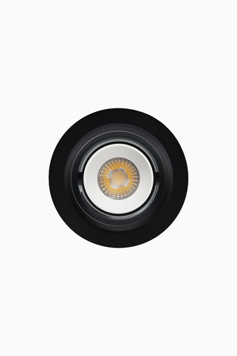[62710R15NBC] DOWNLIGHT DELIA REDONDO 7W 3CCT 15º NEGRO/ BLANCO DALI/PUSH