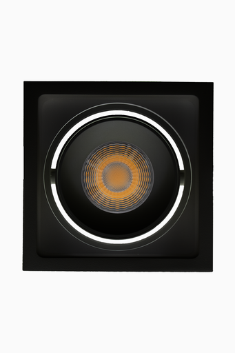 [62713C36NC] DOWNLIGHT DELIA CUADRADO 30W 3CCT 36º NEGRO DALI/PUSH